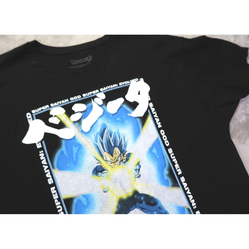 Dragonball Super Saiyan God Black T Shirt Men's Size 2XL Manga Anime